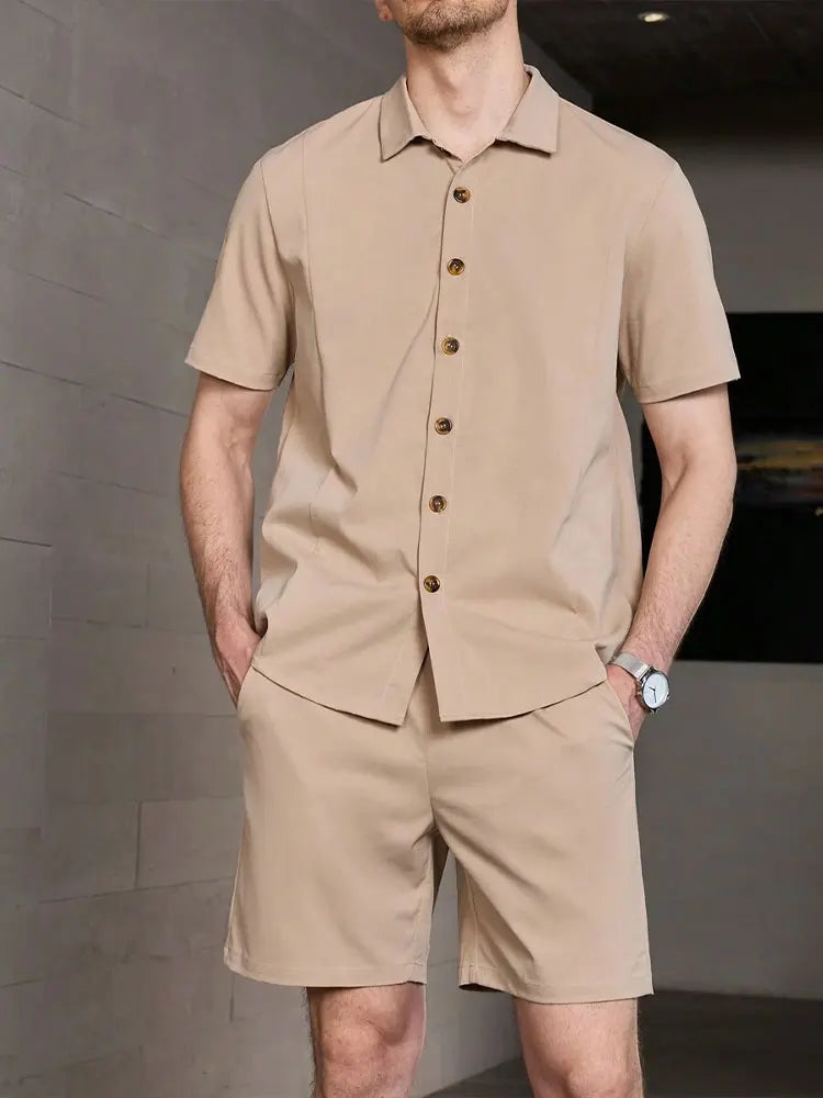 Ensemble Plage Vintage Imprimé Multi Motifs pour Homme