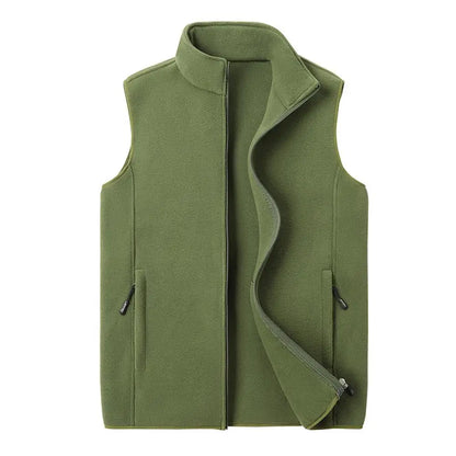 Gilet d'Hiver Stylé en Fleece pour Hommes