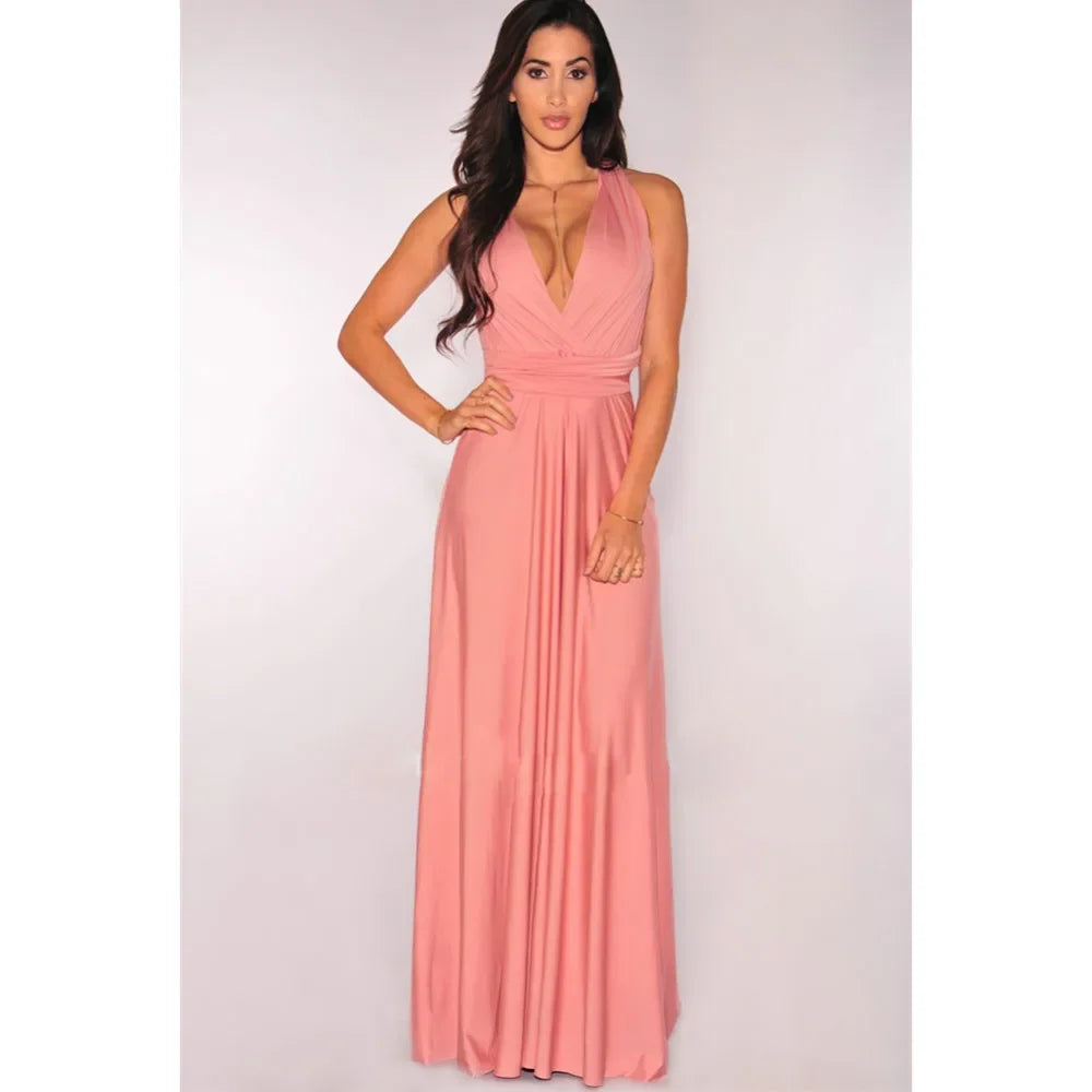 Robe Maxi Bandage Corde Boho Audacieuse Femmes