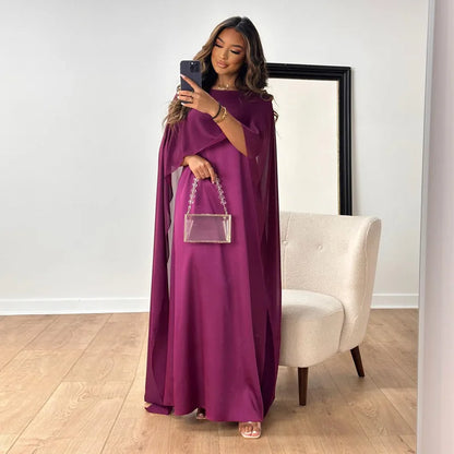 Robe Maxi Cocktail Satinée Élégante pour Femme