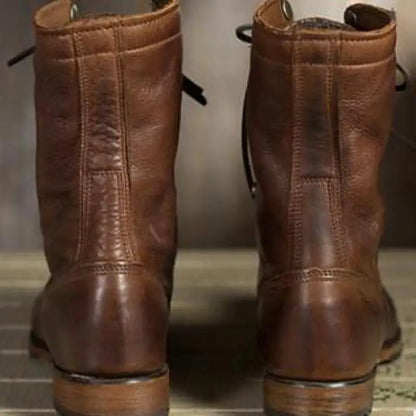 Bottes Hautes Élégantes à Lacets pour Femmes