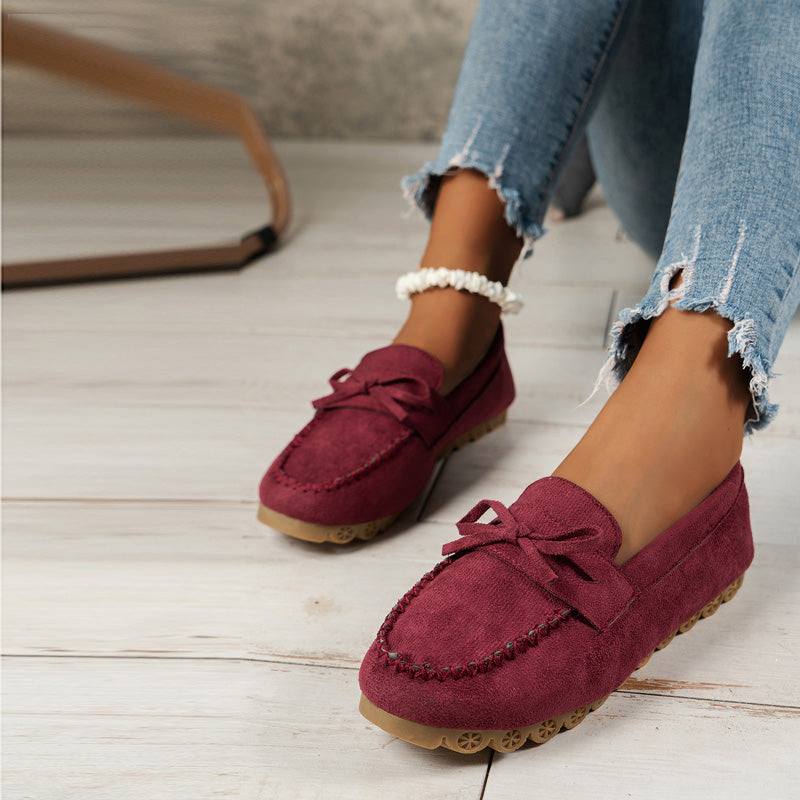 Mocassins à enfiler Luxé avec nœud pour femme