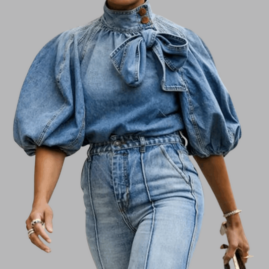 Blouse en Jean Décontractée et Chic pour Femmes