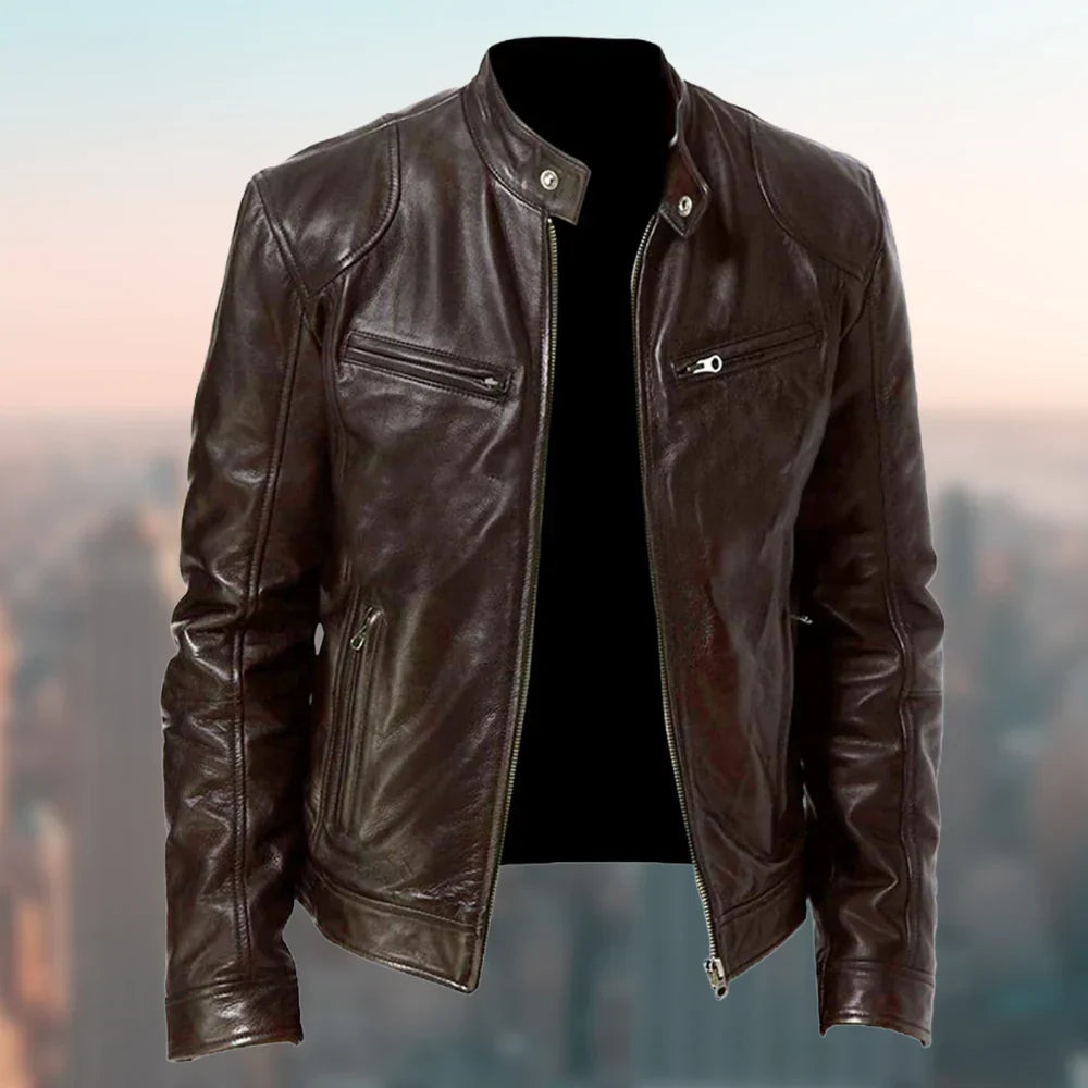 Veste de Biker Classique et Robuste pour Hommes