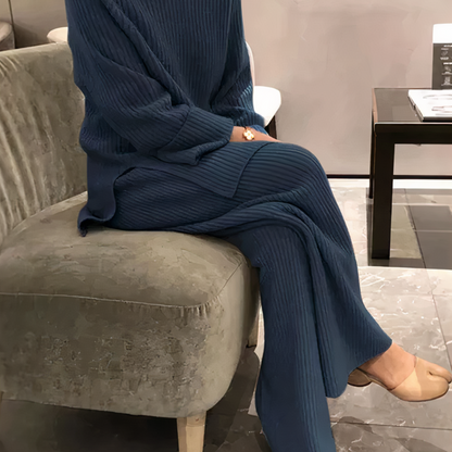 Ensemble Décontracté Confortable Pull Et Pantalon Maxi Femme