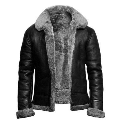 Veste d’Hiver en Cuir Stylée pour Hommes