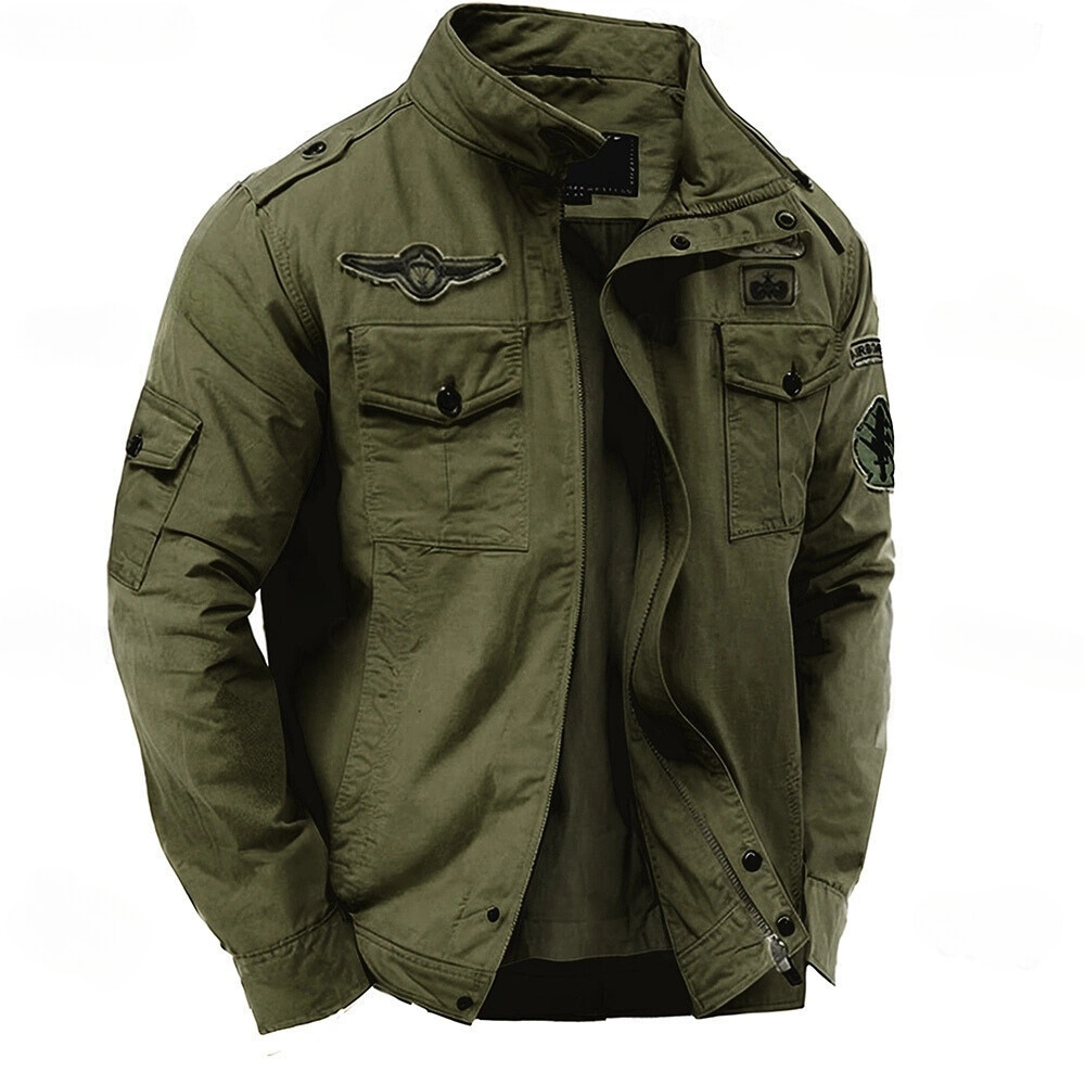 Veste Cargo Premium en Jean Boutonnée pour Hommes