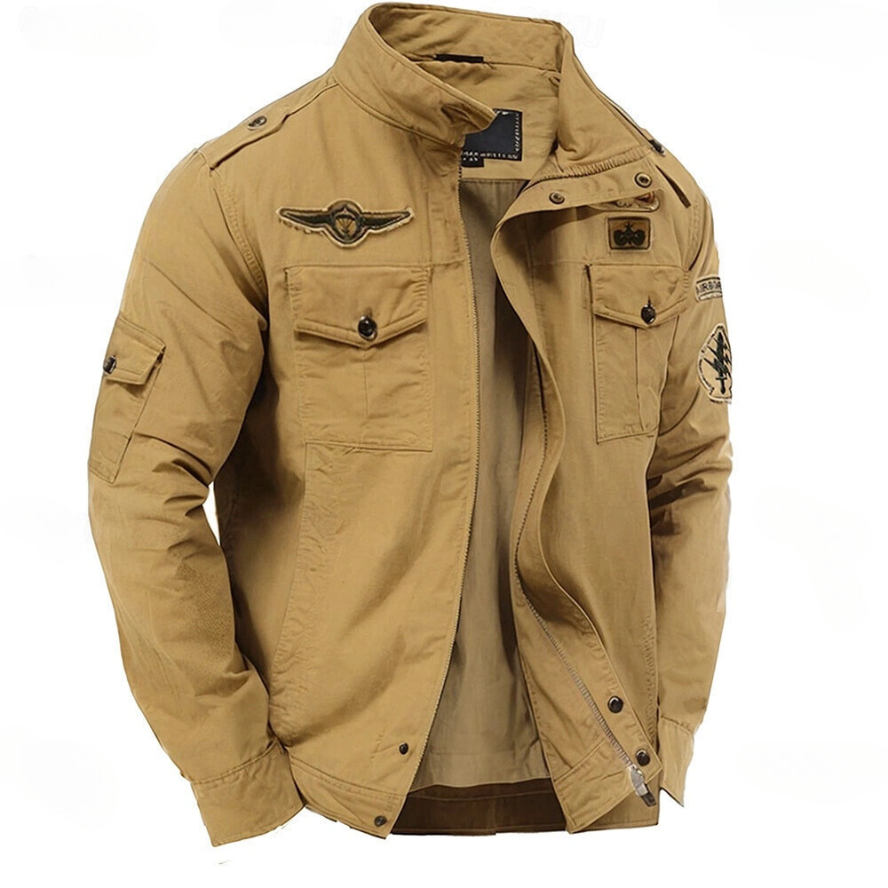 Veste Cargo Premium en Jean Boutonnée pour Hommes