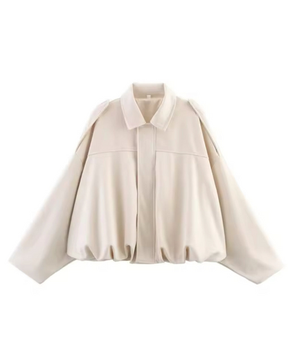 Blouson Aviateur en Daim pour Femme