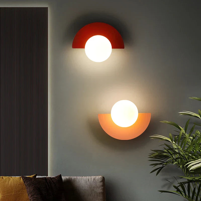 Lampe Murale Moderne Nordic Minimaliste Demi Lune