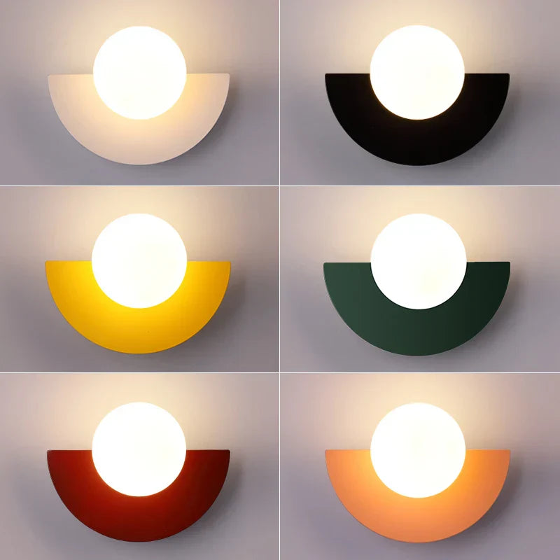 Lampe Murale Moderne Nordic Minimaliste Demi Lune