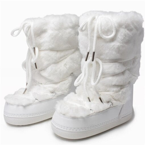 Bottes d'hiver douillettes kawaii pour femmes