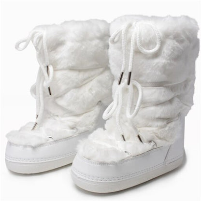 Bottes d'hiver douillettes kawaii pour femmes