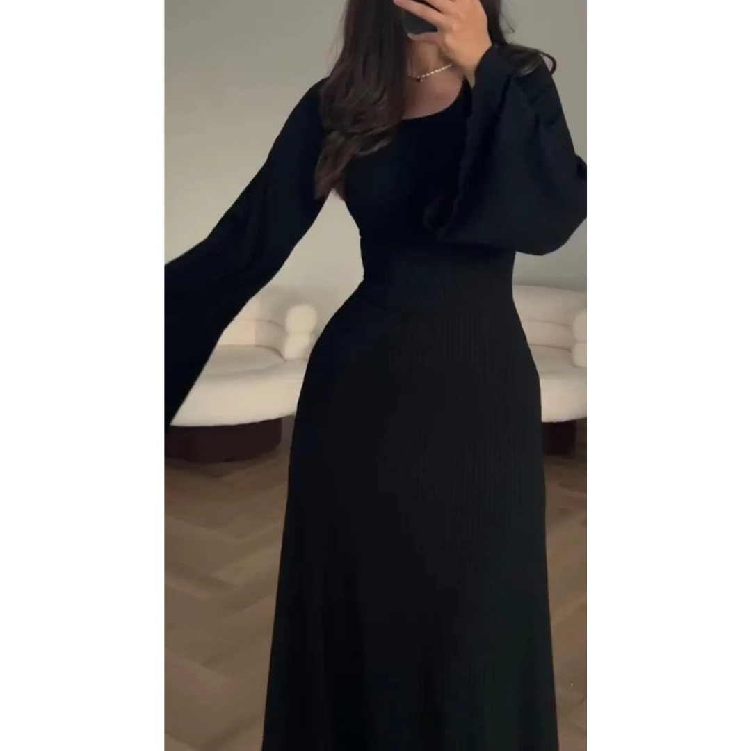 Robe Longue Élégante Fluide Sans Manches Femmes