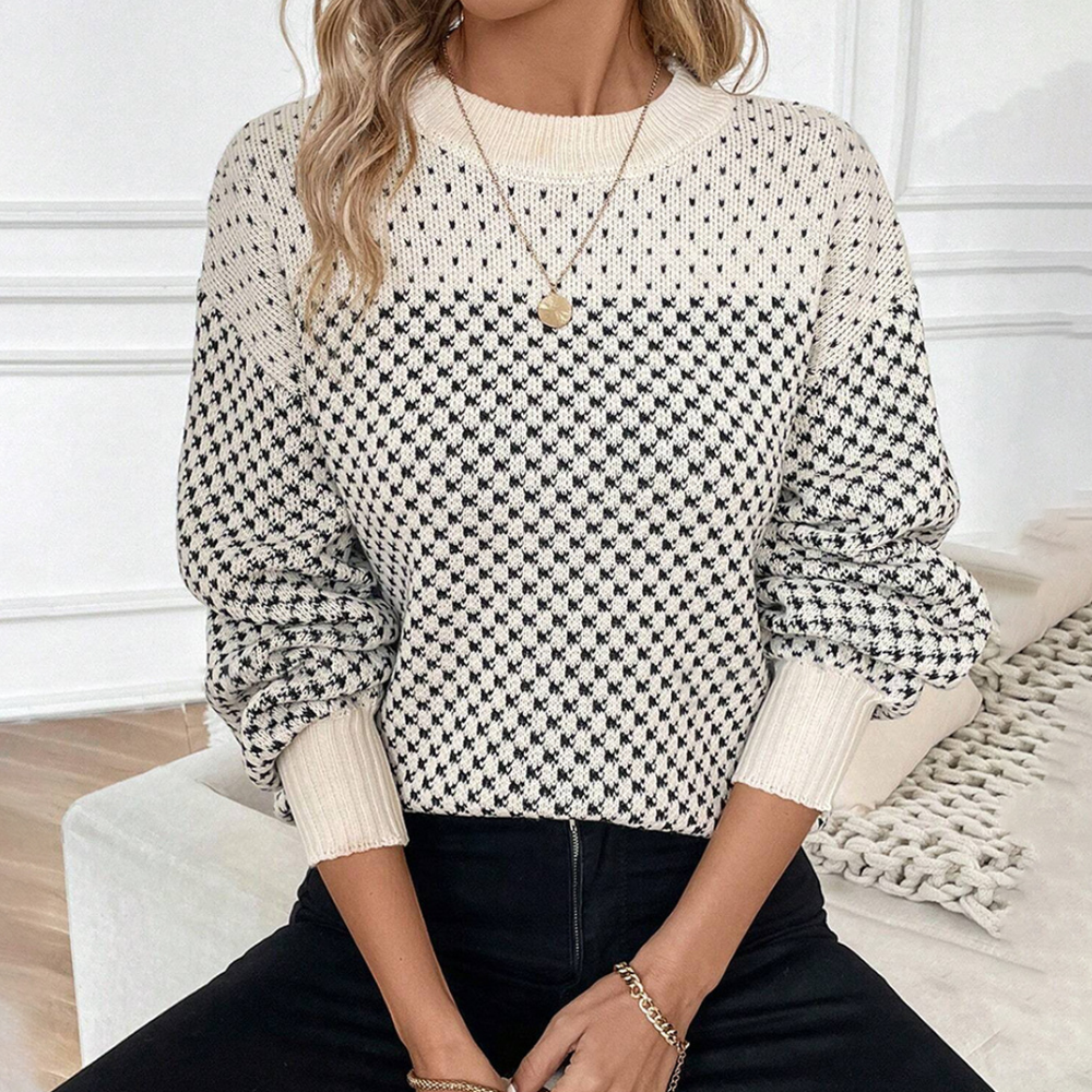 Pull Femme Col Rond Élégant