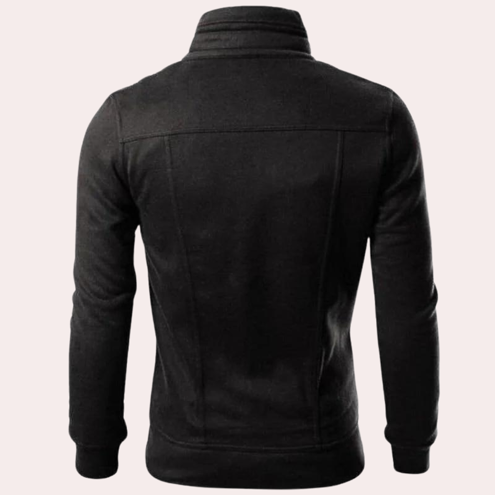 Veste Zippée à Col Haut Moderne pour Homme