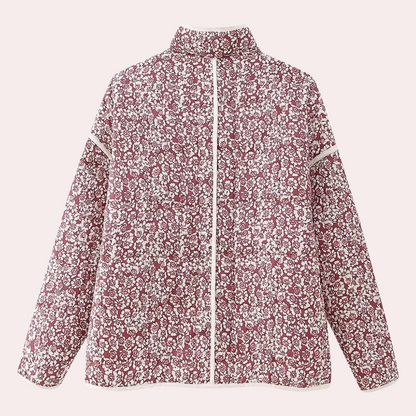 Veste Hivernale Florale Durable et Chaude pour Femme