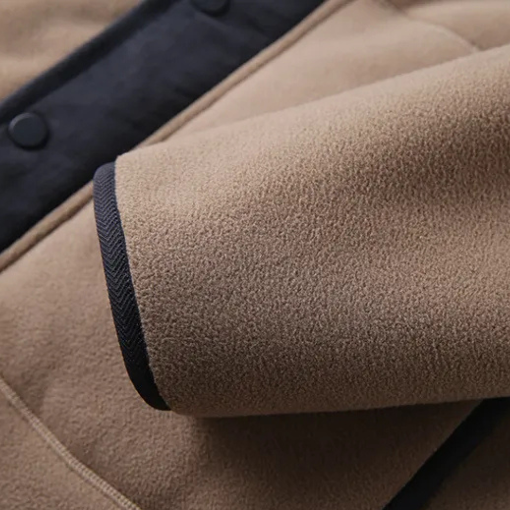 Veste d'Hiver Moderne en Polaire Isolée pour Hommes