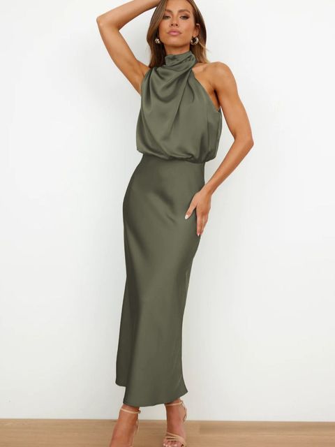 Robe de Cocktail Midi Élégante pour Femmes