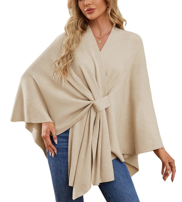 Châle Poncho Doux et Élégant pour Couches Confortables et Chics