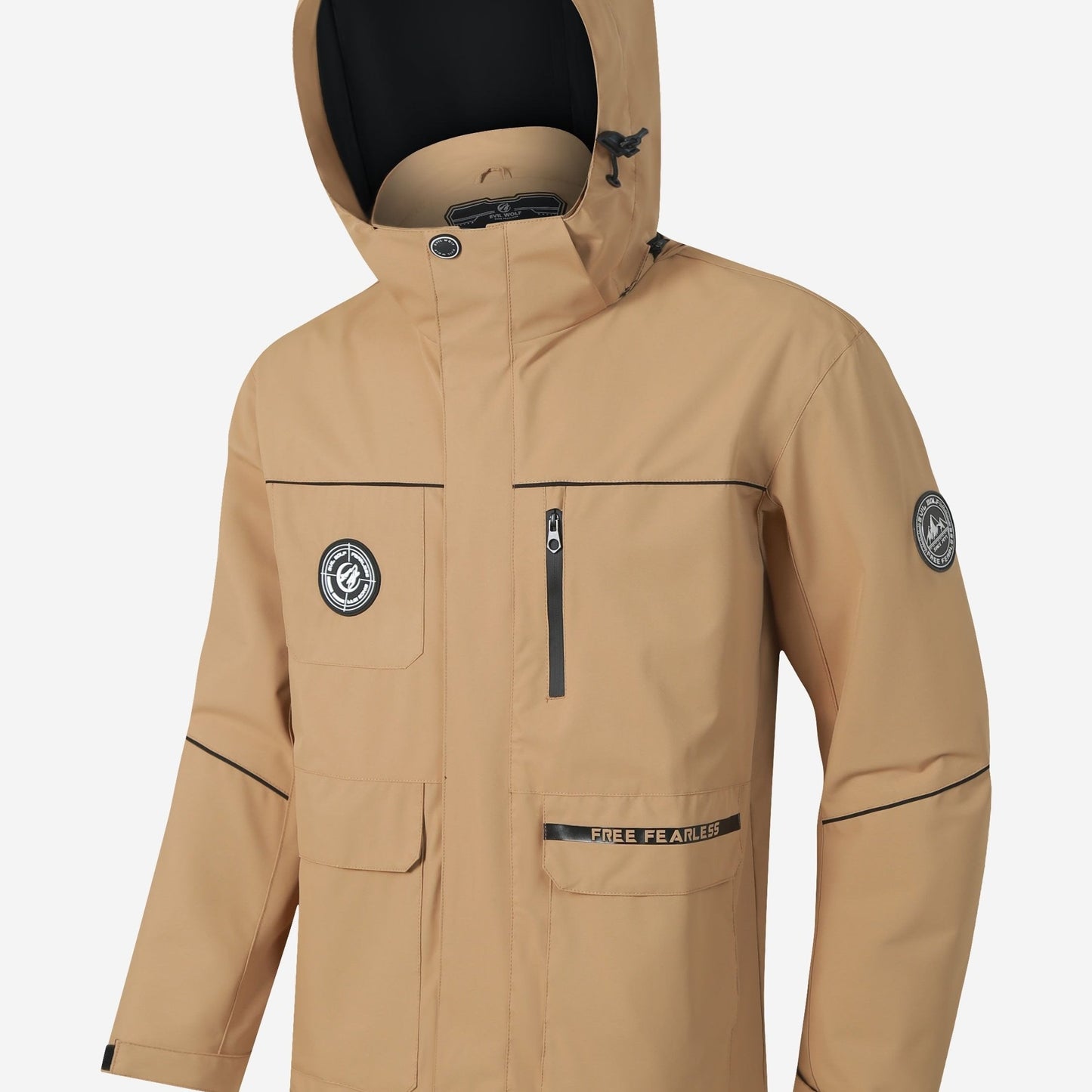 Veste Coupe Vent Imperméable Isolée Durable Hommes