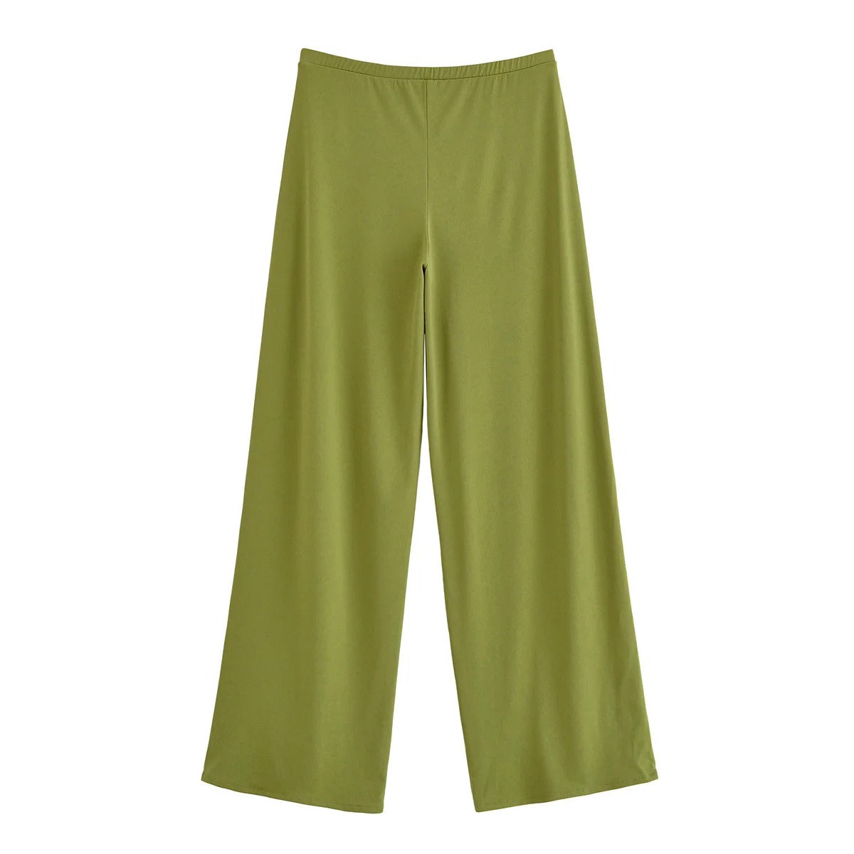 Ensemble chic deux pièces pantalon large avec détail plissé