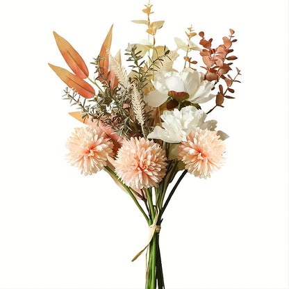 Arrangement de 17.6 pouces de fleurs en soie artificielle élégante 1pc