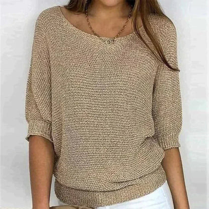 Pull-over en maille chic et douillet pour les superpositions d'automne