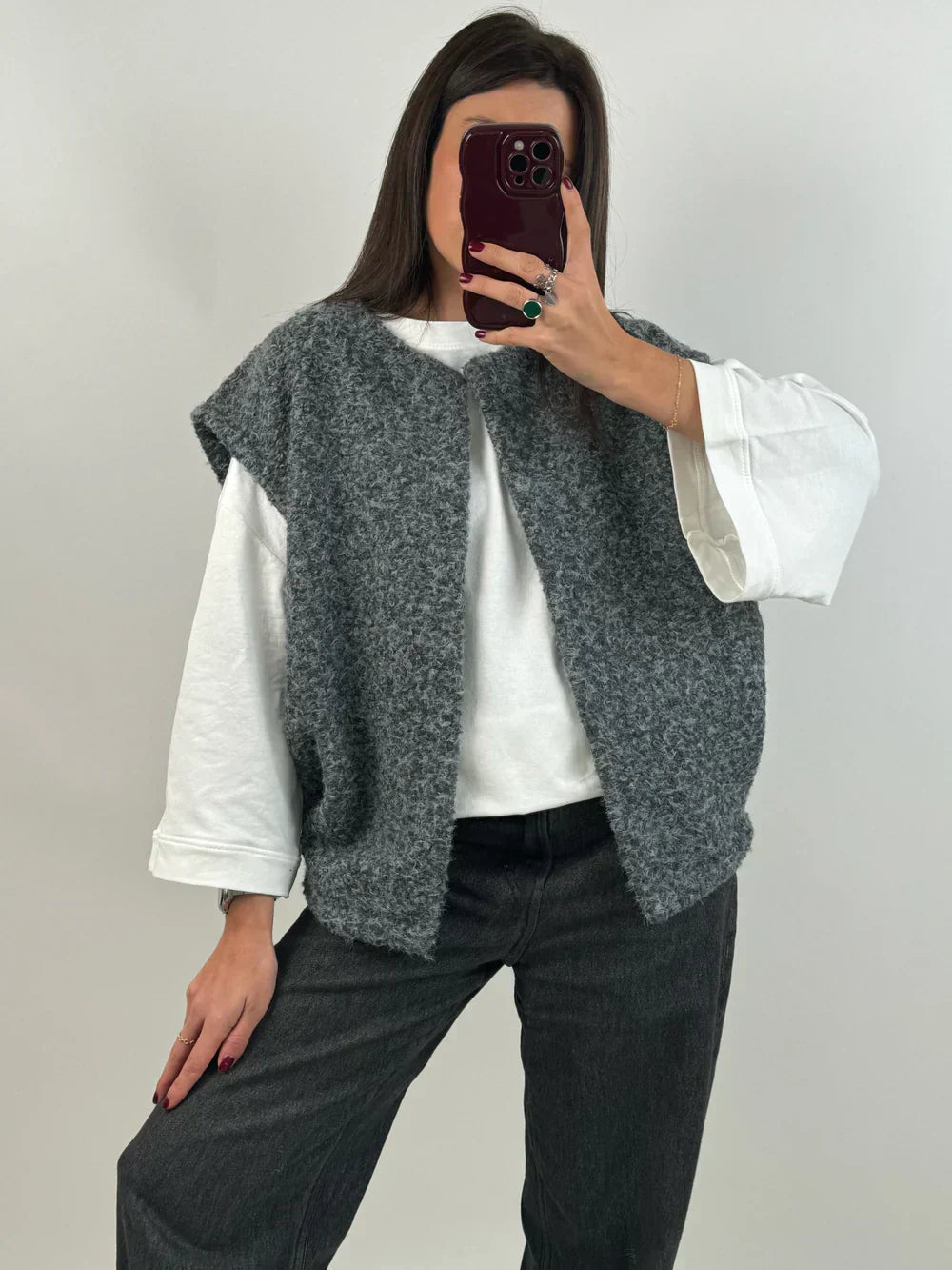 Veste Utility sans Manches avec Multiples Poches