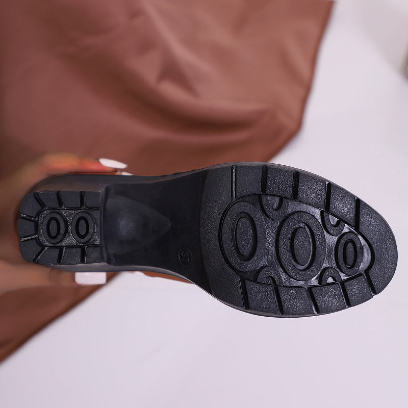 Bottes chevilles chic à strass avec talon épais