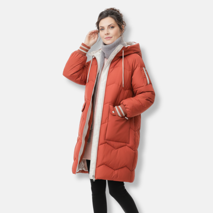 Parka d'hiver à capuche confortable pour femmes