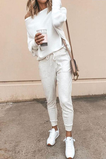 Haut droit épaules dénudées côtelé