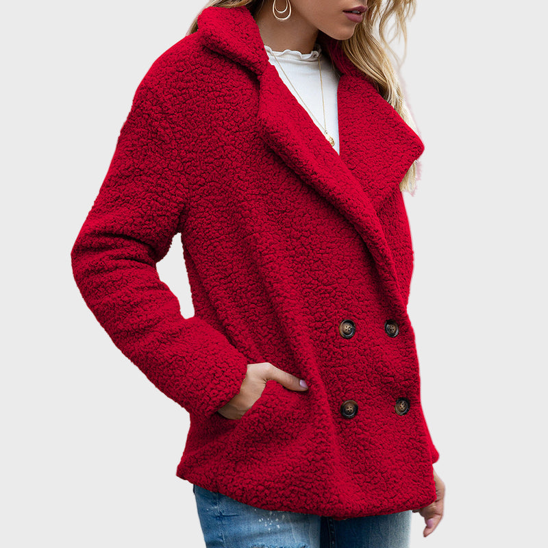 Manteau Teddy à Col Douillet pour un Style Hivernal Chic