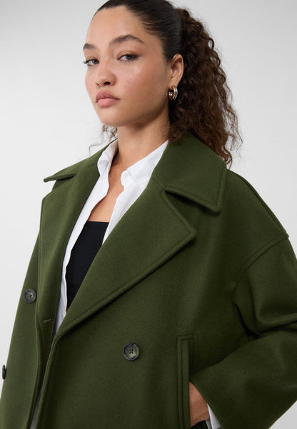 Manteau court classique intemporel pour femmes