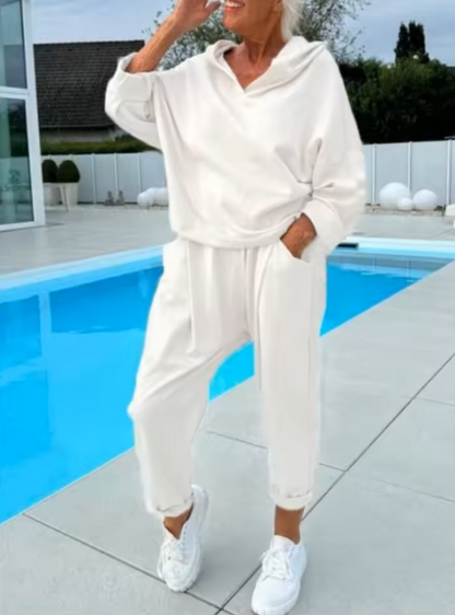 Ensemble sweat-shirt oversize deux pièces pour femme