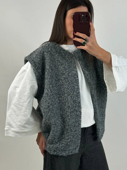 Veste Utility sans Manches avec Multiples Poches