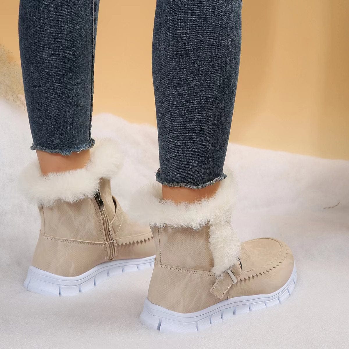 Bottes de neige isolantes d'hiver confortables