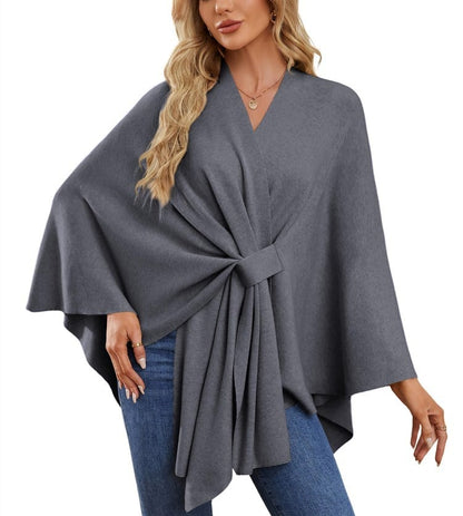 Châle Poncho Doux et Élégant pour Couches Confortables et Chics