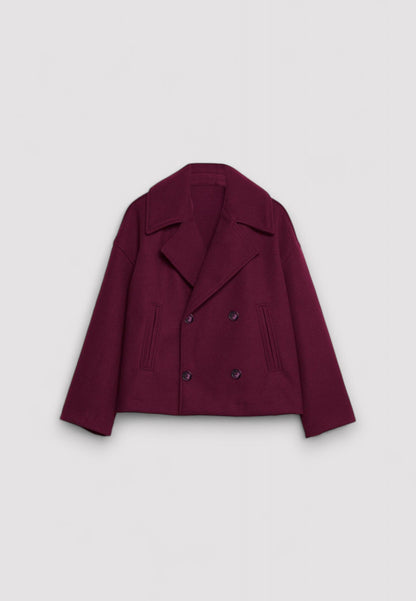 Manteau court classique intemporel pour femmes
