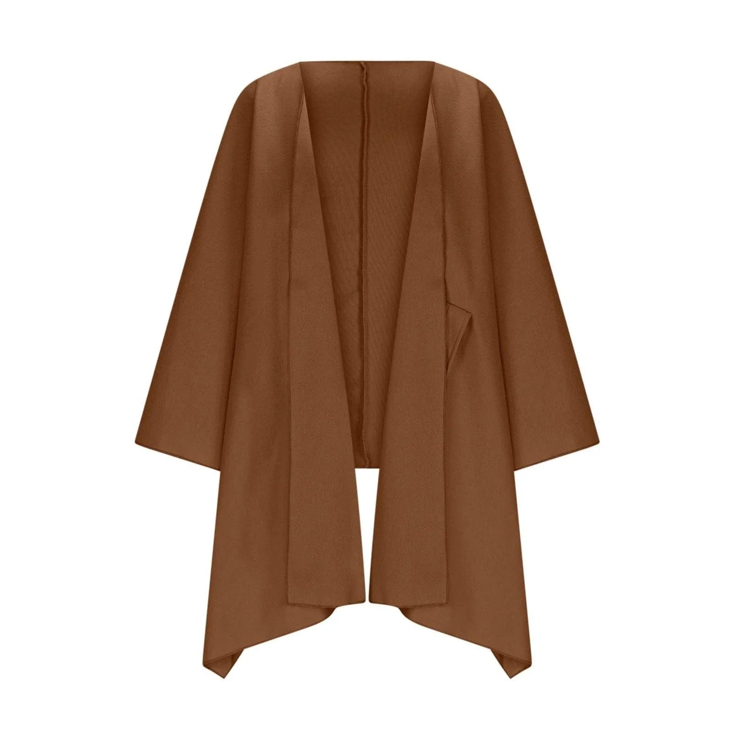 Cardigan long en maille confortable avec manches chauve-souris