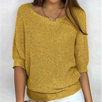 Pull-over en maille chic et douillet pour les superpositions d'automne
