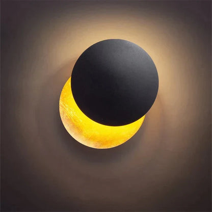 Lampe Murale LED Inspirée Éclipse Solaire