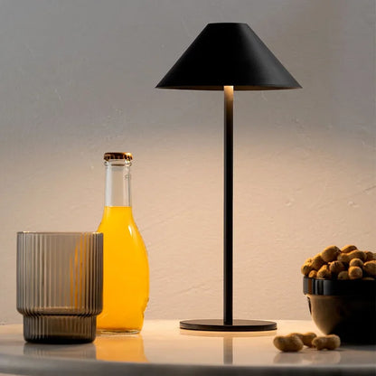 Lampe de Table Conique Sans Fil Étanche