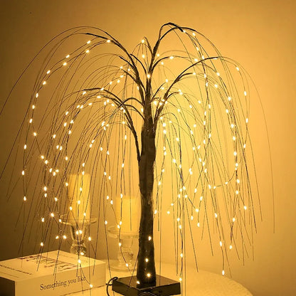 Lumière LED d'ambiance de vacances d'arbre enchanteur