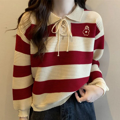 Pull Texturé Raffiné Deux Tons Femme