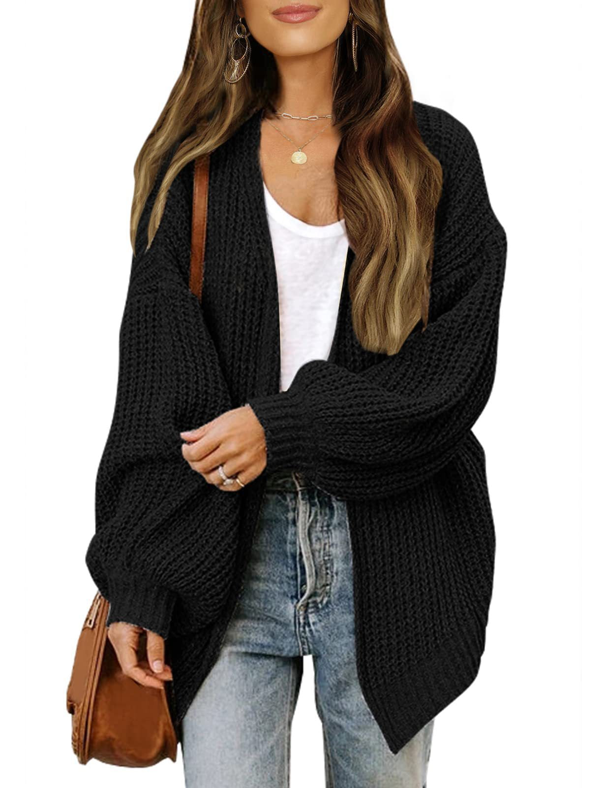 Pull cardigan en tricot doux et décontracté femmes