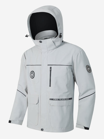 Veste Coupe Vent Imperméable Isolée Durable Hommes