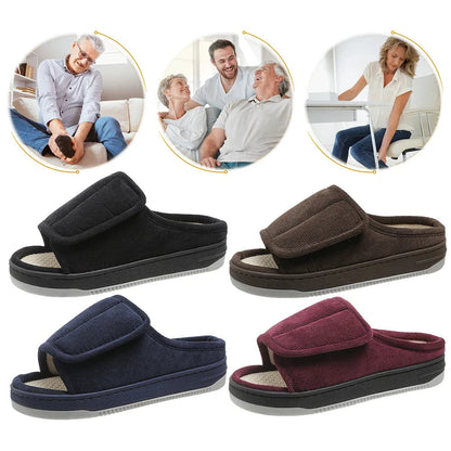 Chaussons confortables en mousse à mémoire de forme pour soulagement de la douleur et confort toute la journée
