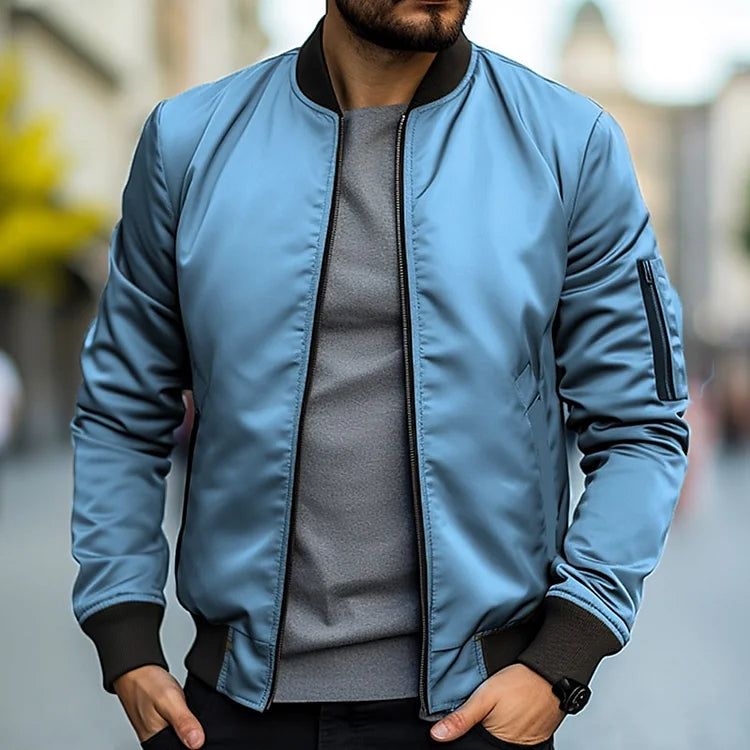 Veste Legere Zippée Moderne pour Homme