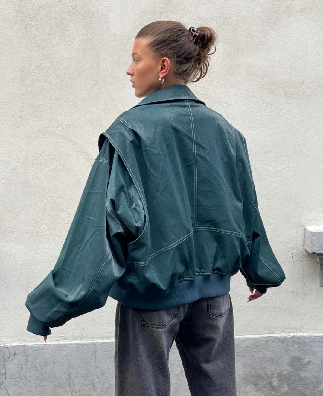 Veste Bomber en Cuir Chic et Luxe pour Femmes